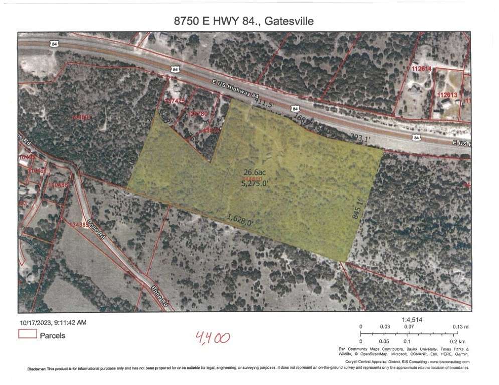 34.5 Acres of Land for Sale in Gatesville, Texas