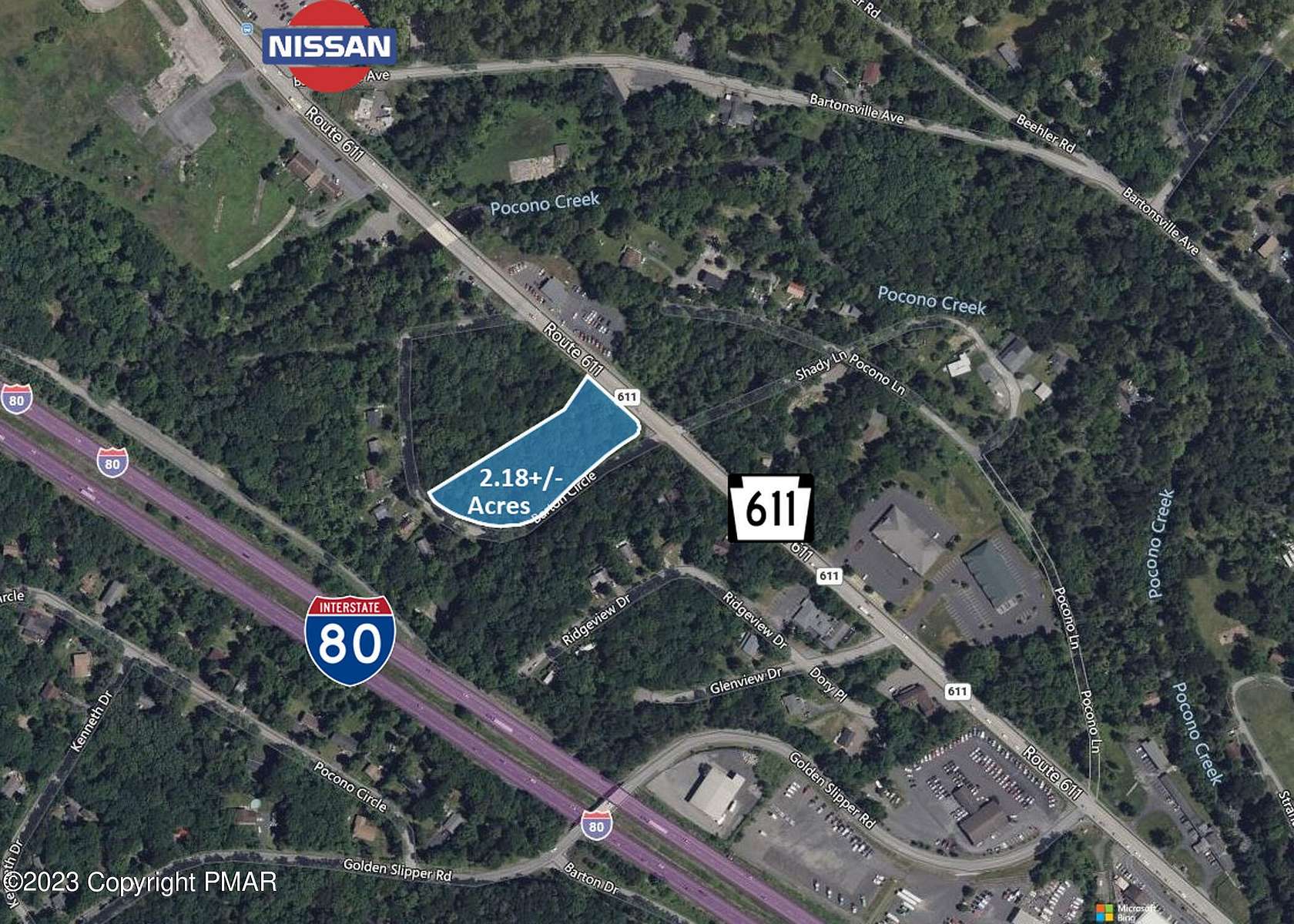 2.18 Acres of Commercial Land for Sale in Bartonsville, Pennsylvania