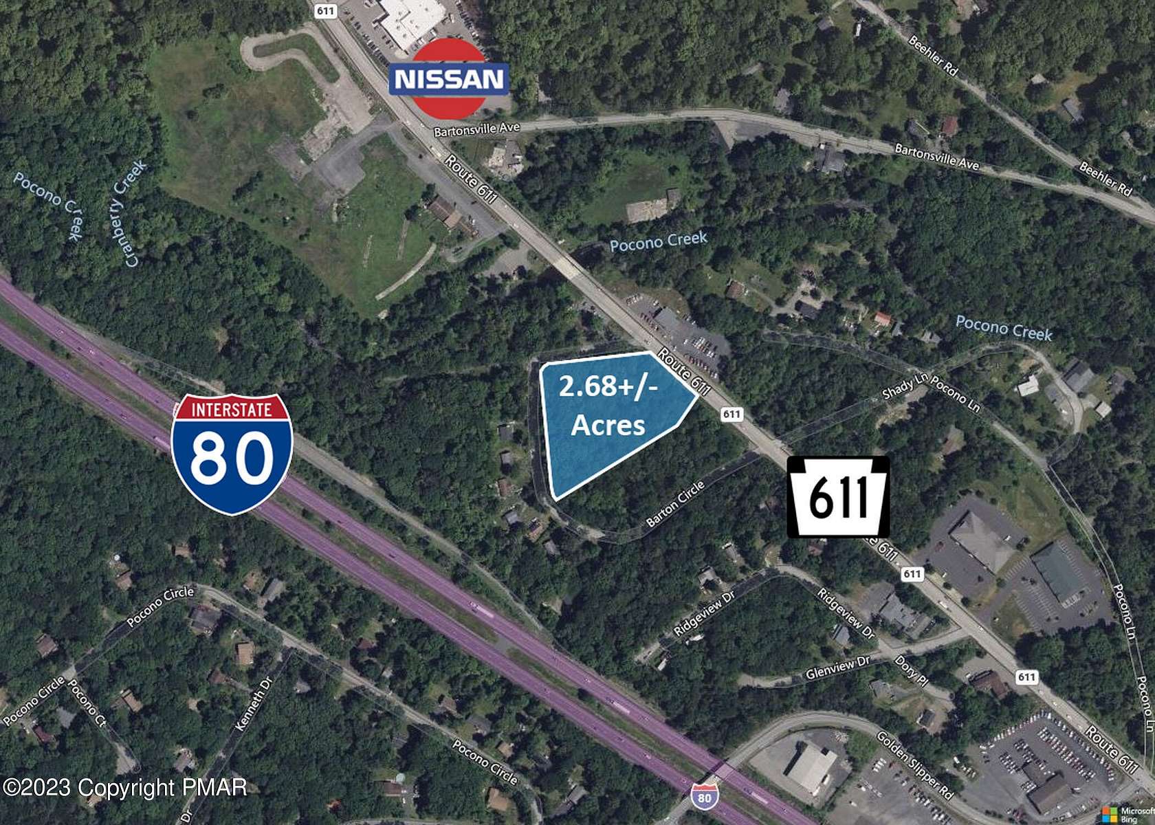 2.68 Acres of Commercial Land for Sale in Bartonsville, Pennsylvania