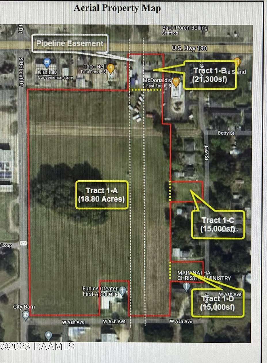 20 Acres of Mixed-Use Land for Sale in Eunice, Louisiana