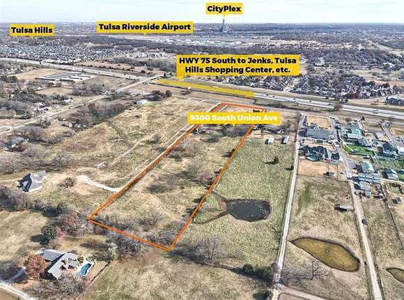 7.5 Acres of Improved Commercial Land for Sale in Tulsa, Oklahoma