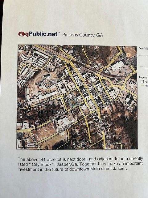0.41 Acres of Commercial Land for Sale in Jasper, Georgia