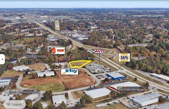 1.6 Acres of Mixed-Use Land for Sale in Jackson, Tennessee