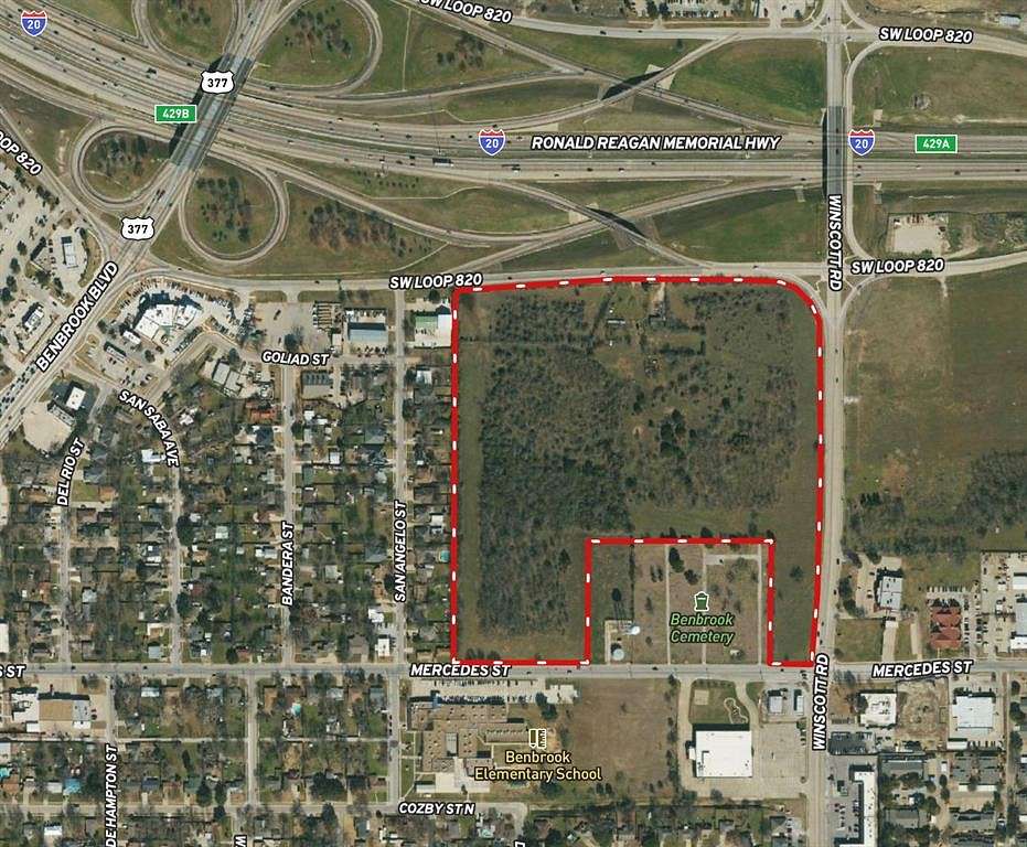 33.4 Acres of Land for Sale in Benbrook, Texas