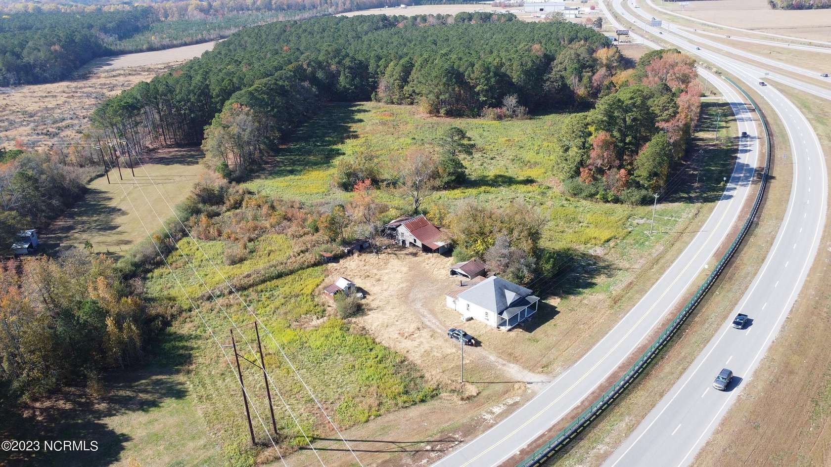 10.7 Acres of Land with Home for Sale in Goldsboro, North Carolina