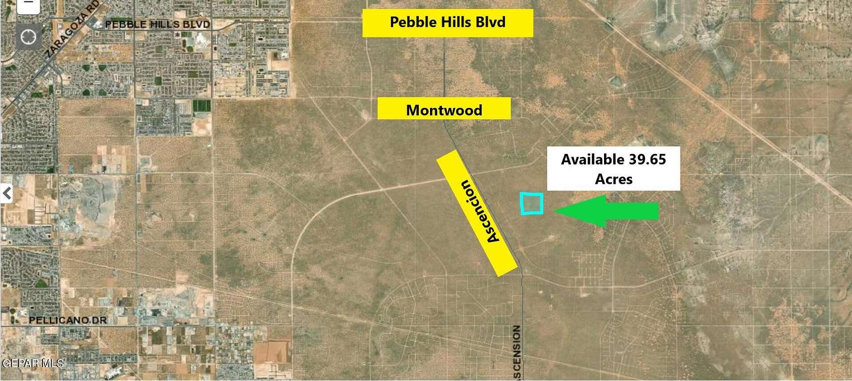 39.7 Acres of Land for Sale in El Paso, Texas
