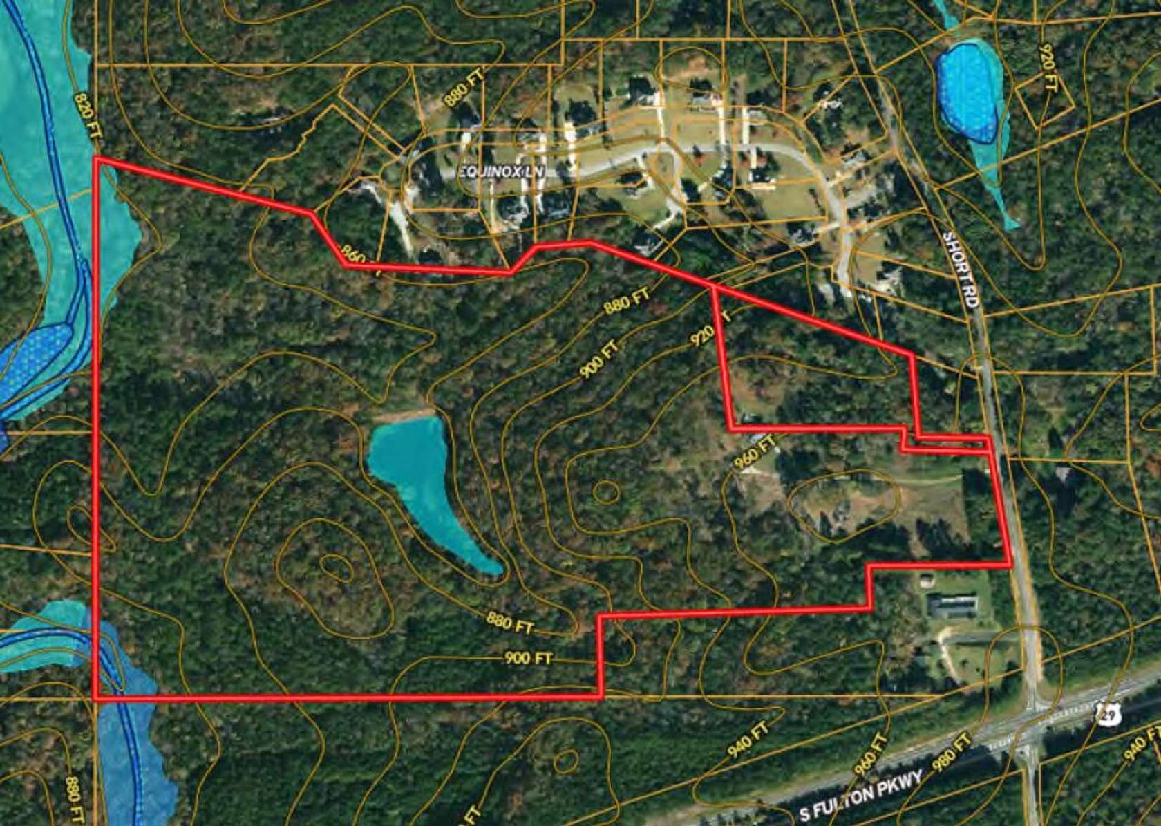 73.26 Acres of Recreational Land for Sale in Fairburn, Georgia