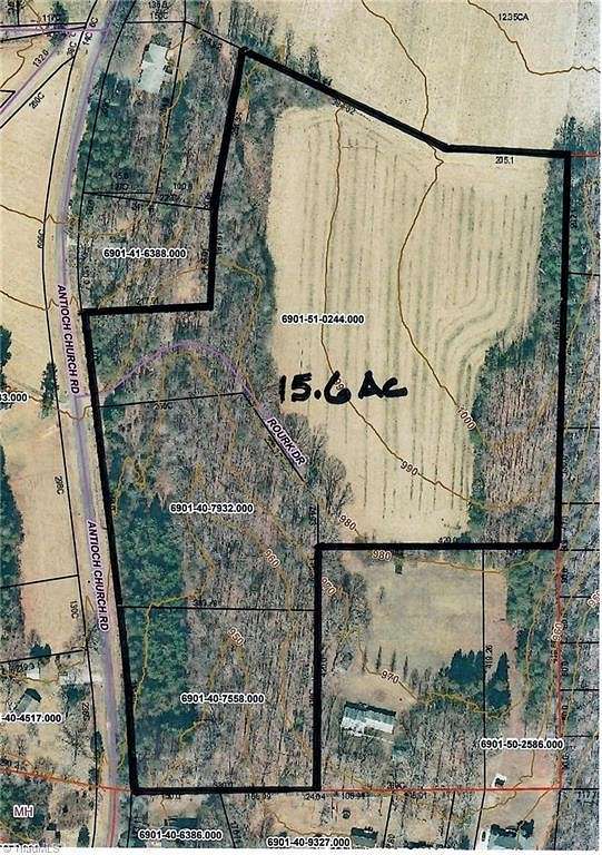 15.6 Acres of Agricultural Land for Sale in Rural Hall, North Carolina