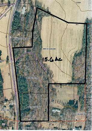 15.6 Acres of Agricultural Land for Sale in Rural Hall, North Carolina