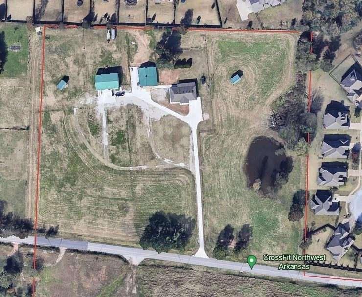 10.5 Acres of Land with Home for Sale in Rogers, Arkansas