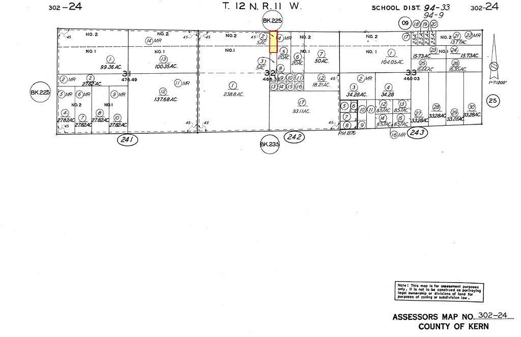 5 Acres of Land for Sale in Mojave, California