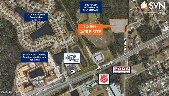 1.9 Acres of Commercial Land for Sale in Daytona Beach, Florida