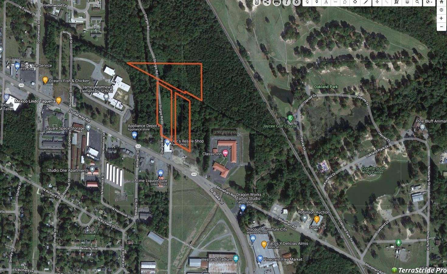 8 Acres of Land for Sale in Pine Bluff, Arkansas