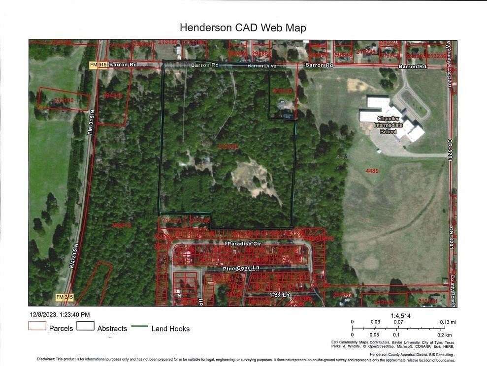 25 Acres of Recreational Land for Sale in Chandler, Texas