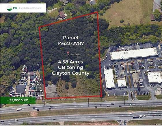 4.6 Acres of Commercial Land for Sale in Riverdale, Georgia