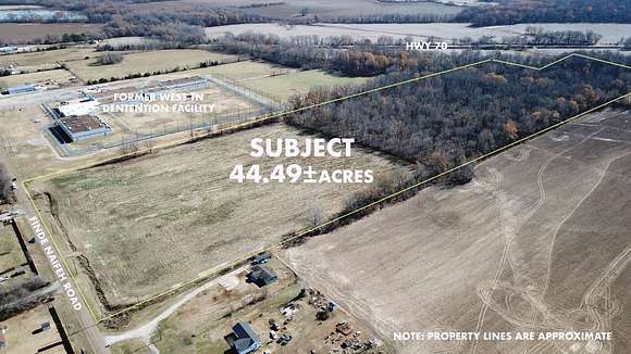 44.5 Acres of Commercial Land for Auction in Mason, Tennessee