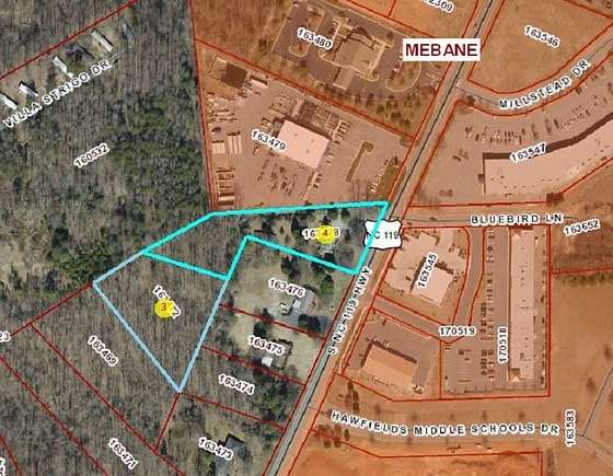 3.5 Acres of Mixed-Use Land for Sale in Mebane, North Carolina