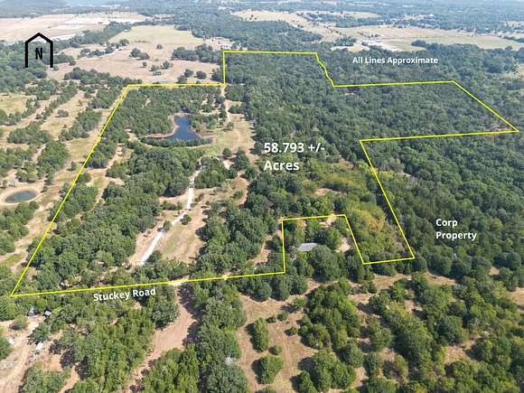 58.7 Acres of Recreational Land & Farm for Sale in Gordonville, Texas