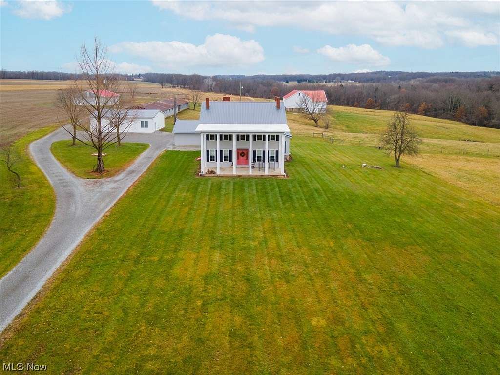 16.1 Acres of Land with Home for Sale in Lisbon, Ohio