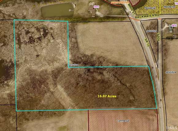 16.1 Acres of Land for Sale in North Webster, Indiana