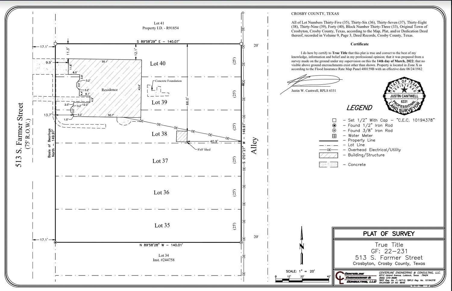 0.48 Acres of Residential Land for Sale in Crosbyton, Texas