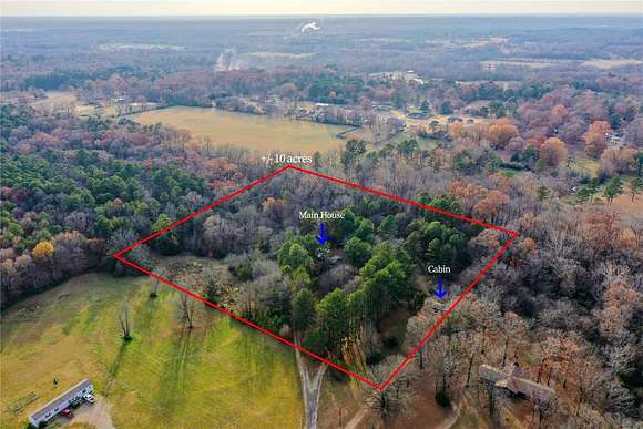 10 Acres of Residential Land with Home for Sale in Broken Bow, Oklahoma