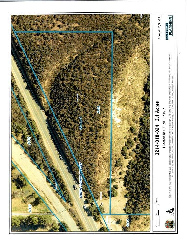3 Acres of Land for Sale in Agua Dulce, California