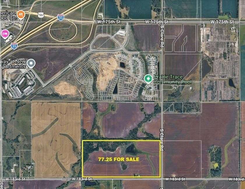 77.3 Acres of Land for Sale in Gardner, Kansas