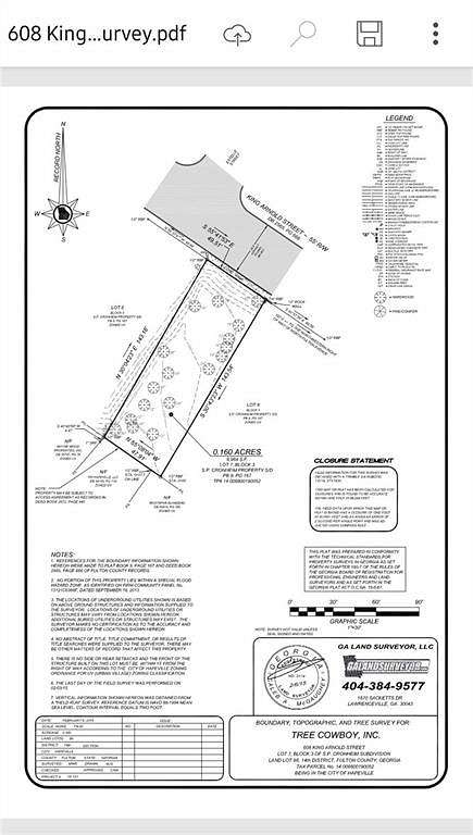 0.168 Acres of Land for Sale in Hapeville, Georgia