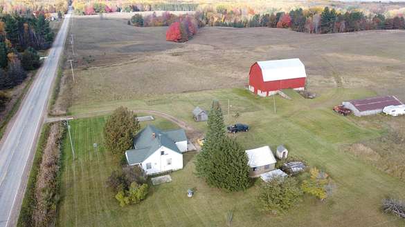 120 Acres of Agricultural Land with Home for Sale in Gladwin, Michigan