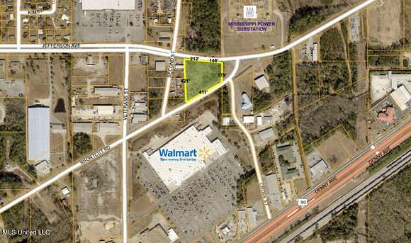 1.5 Acres of Commercial Land for Sale in Moss Point, Mississippi
