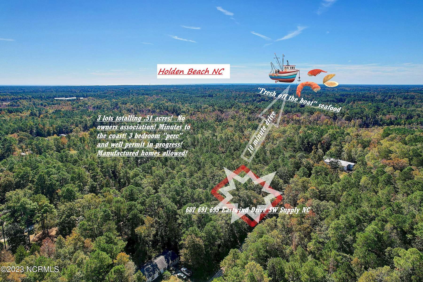 0.51 Acres of Residential Land for Sale in Supply, North Carolina