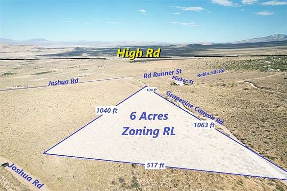 6 Acres of Land for Sale in Apple Valley, California