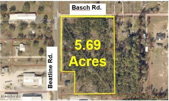 5.7 Acres of Commercial Land for Sale in Long Beach, Mississippi