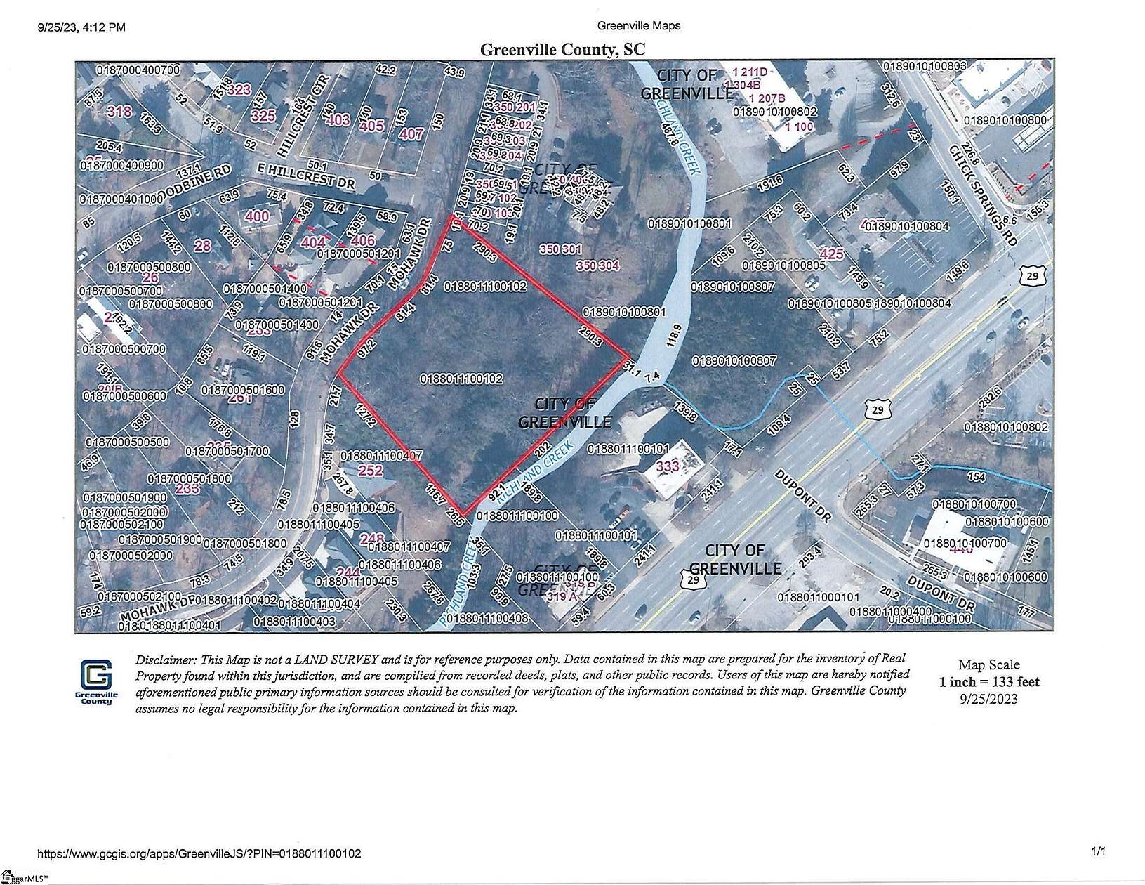 1.59 Acres of Land for Sale in Greenville, South Carolina