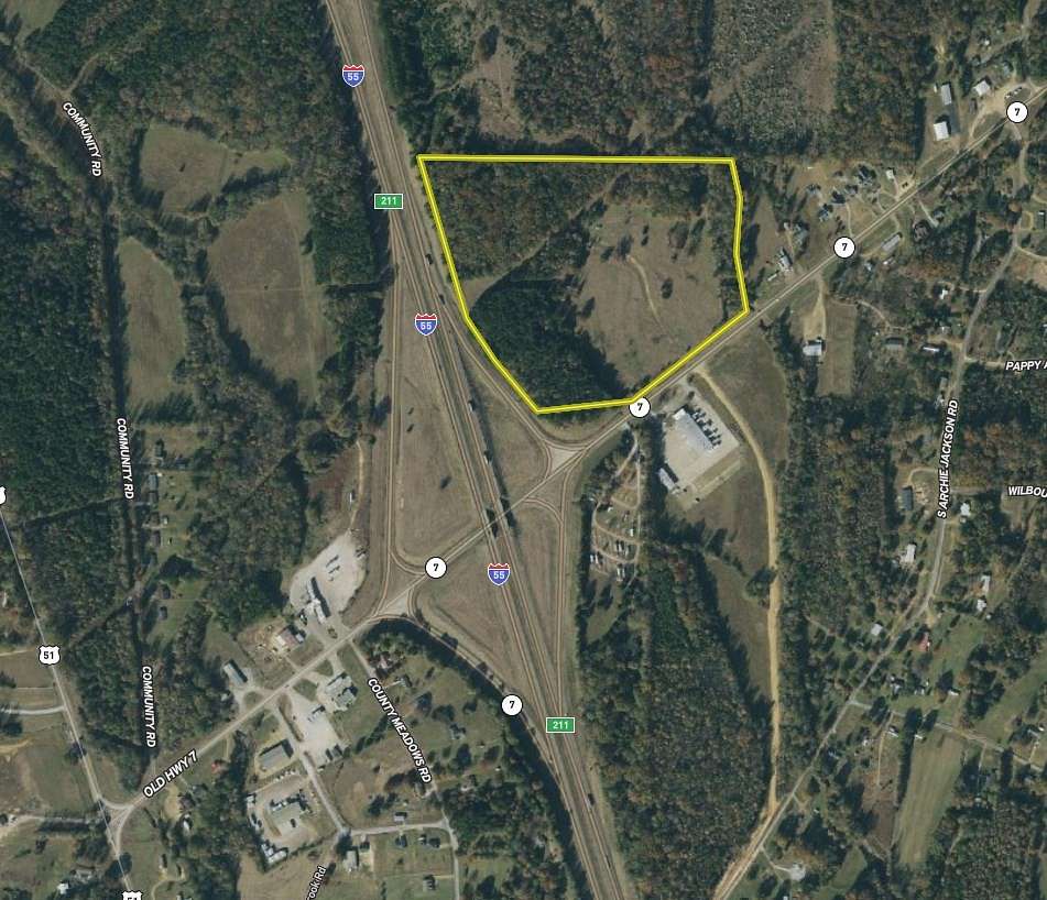 34.9 Acres of Commercial Land for Sale in Grenada, Mississippi