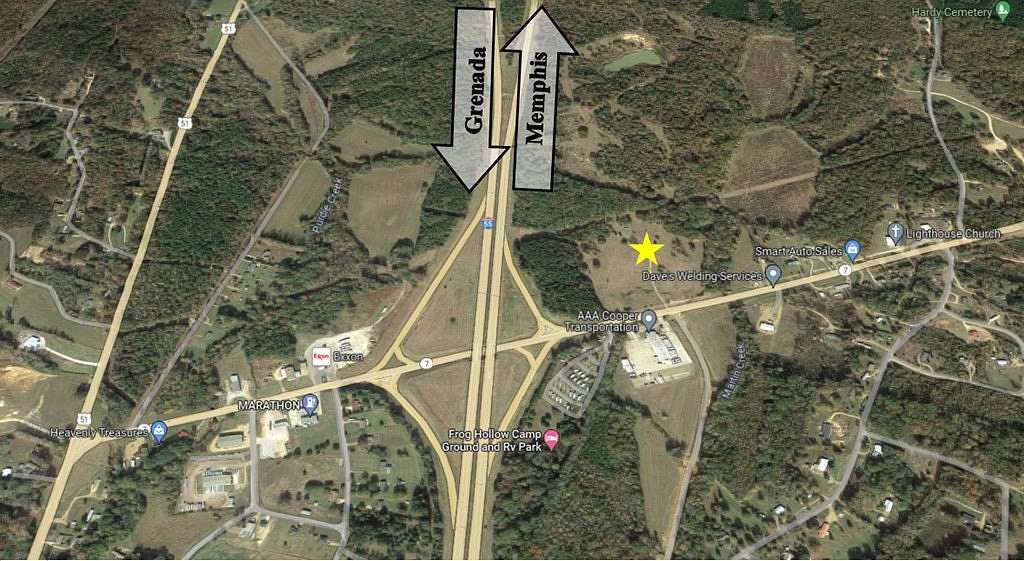 34.5 Acres of Commercial Land for Sale in Grenada, Mississippi