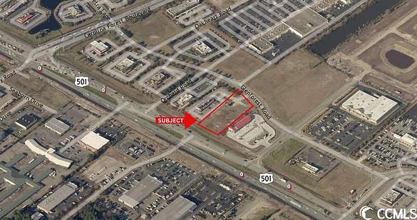 1.17 Acres of Commercial Land for Lease in Myrtle Beach, South Carolina