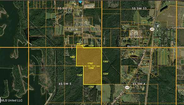 95 Acres of Recreational Land for Sale in Moss Point, Mississippi