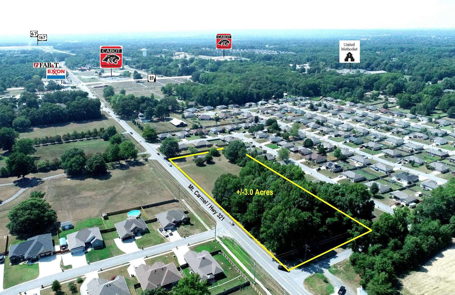 3 Acres of Mixed-Use Land for Sale in Cabot, Arkansas