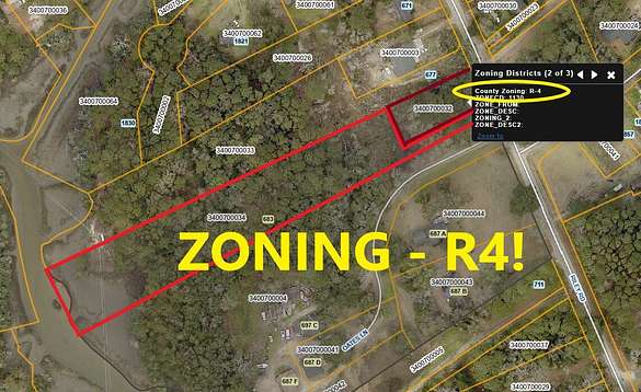 2.2 Acres of Residential Land for Sale in Charleston, South Carolina