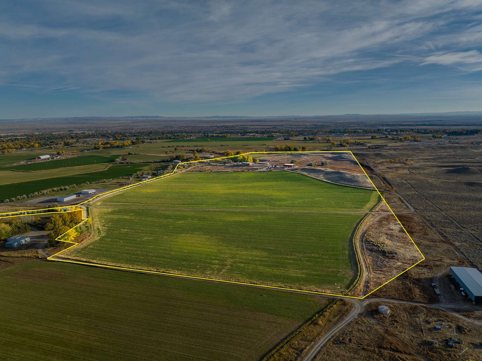 112.27 Acres of Improved Agricultural Land for Sale in Riverton, Wyoming