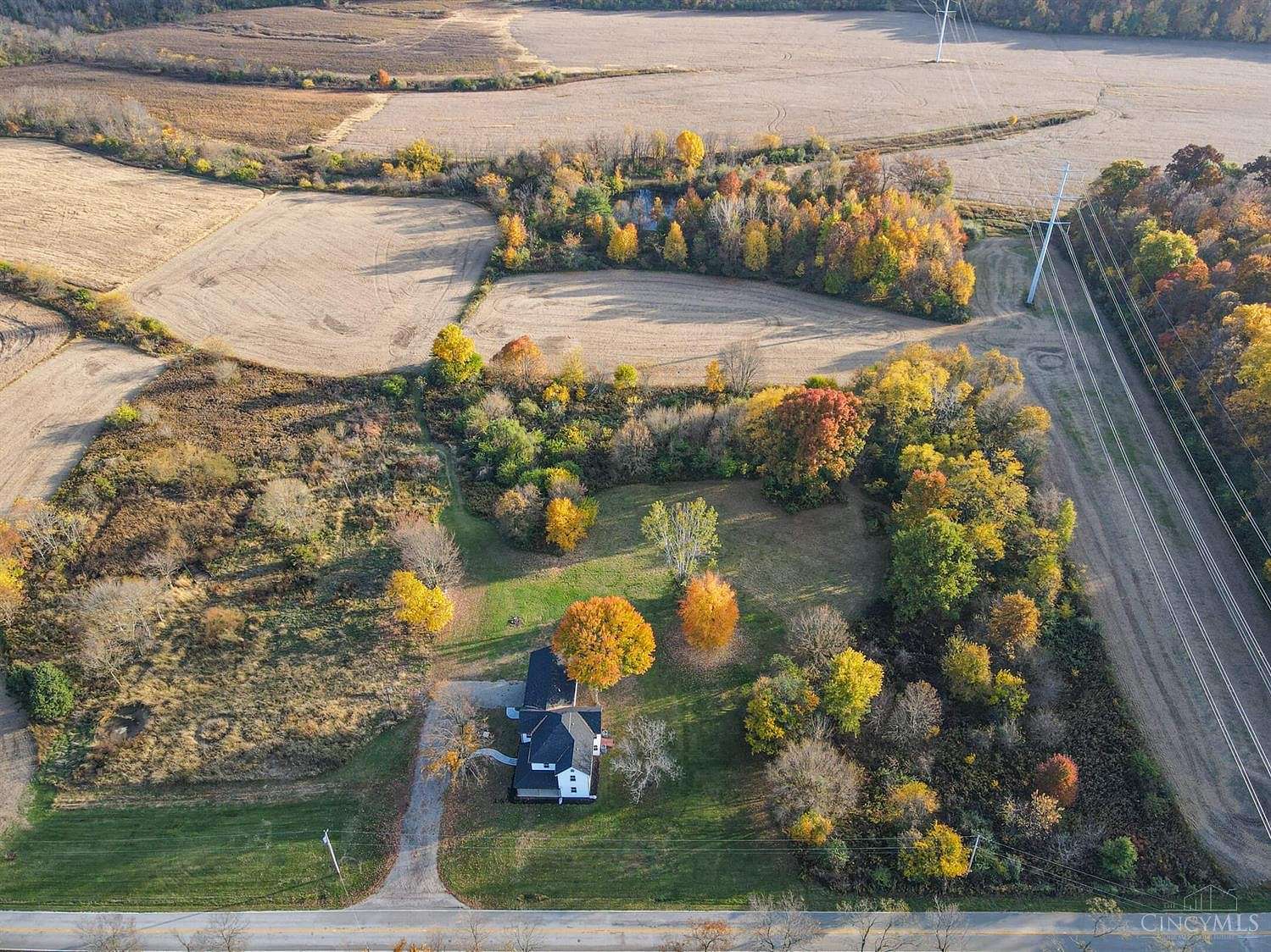 12.1 Acres of Land with Home for Sale in Oregonia, Ohio