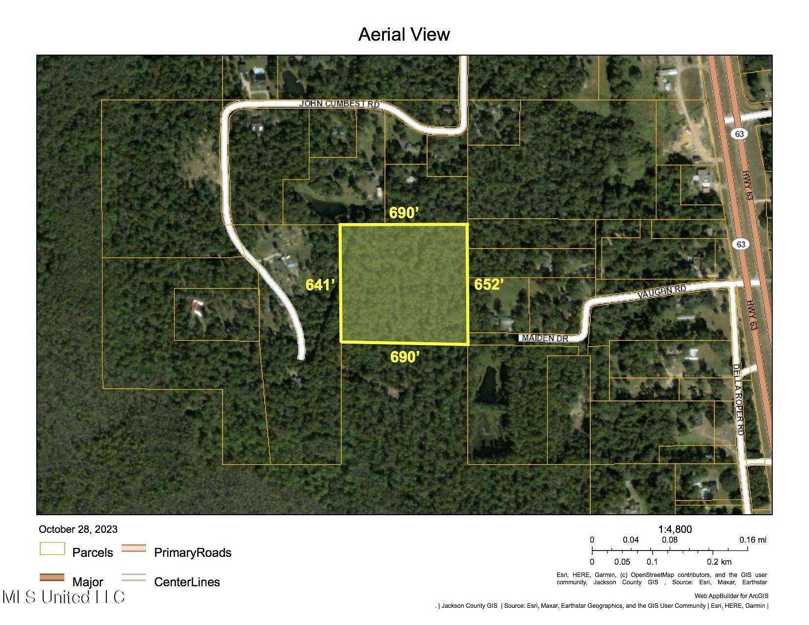 11.7 Acres of Land for Sale in Moss Point, Mississippi