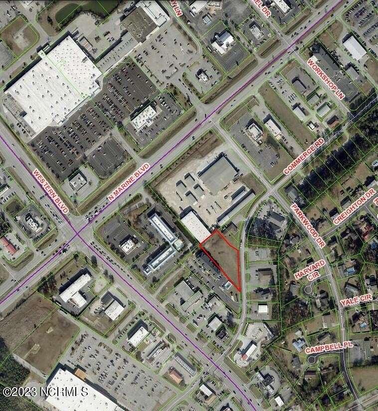 0.96 Acres of Commercial Land for Sale in Jacksonville, North Carolina