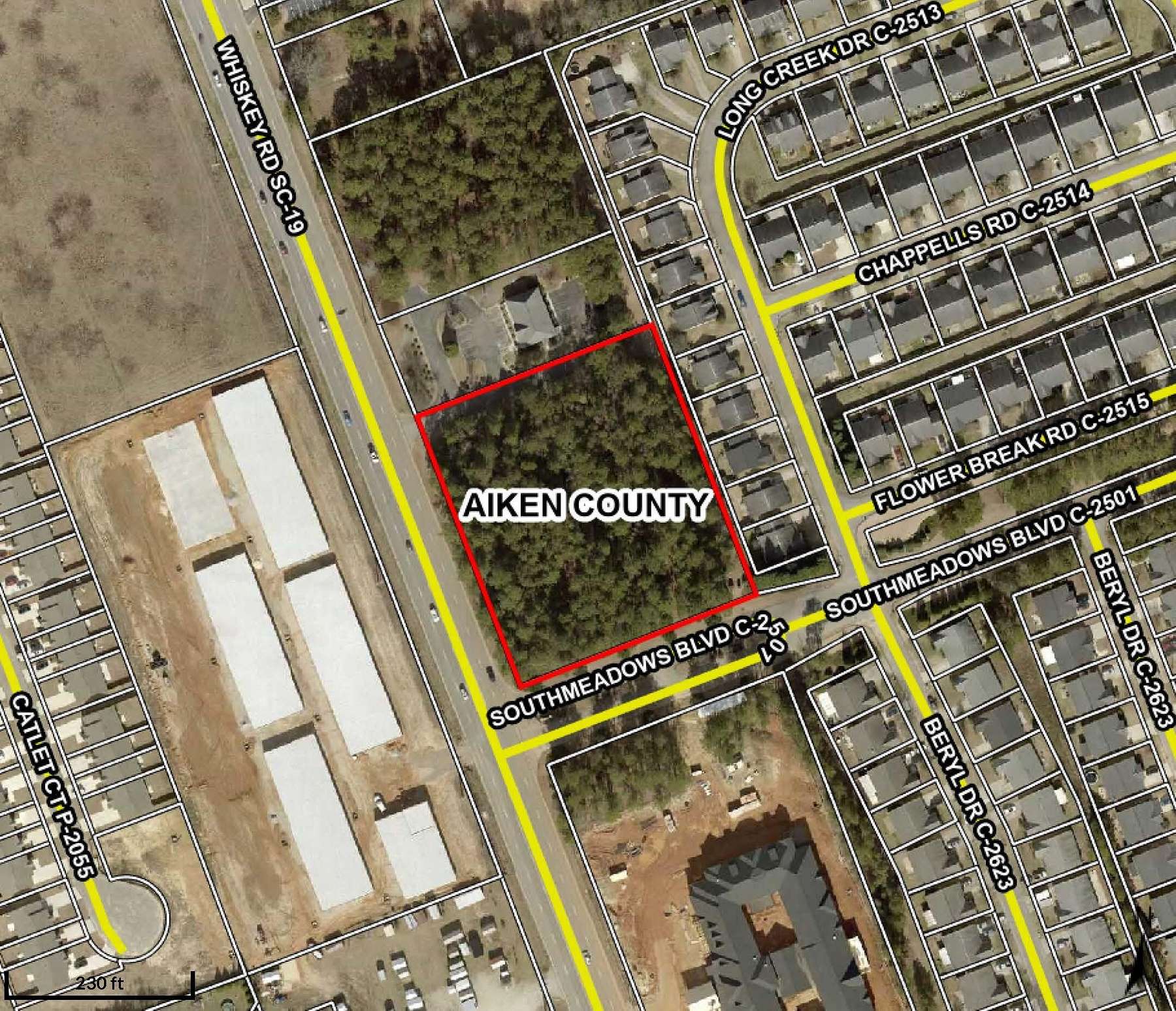2.3 Acres of Commercial Land for Sale in Aiken, South Carolina