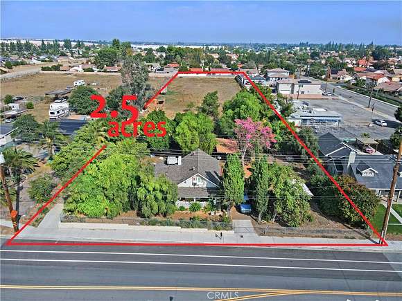 2.5 Acres of Residential Land with Home for Sale in Rialto, California