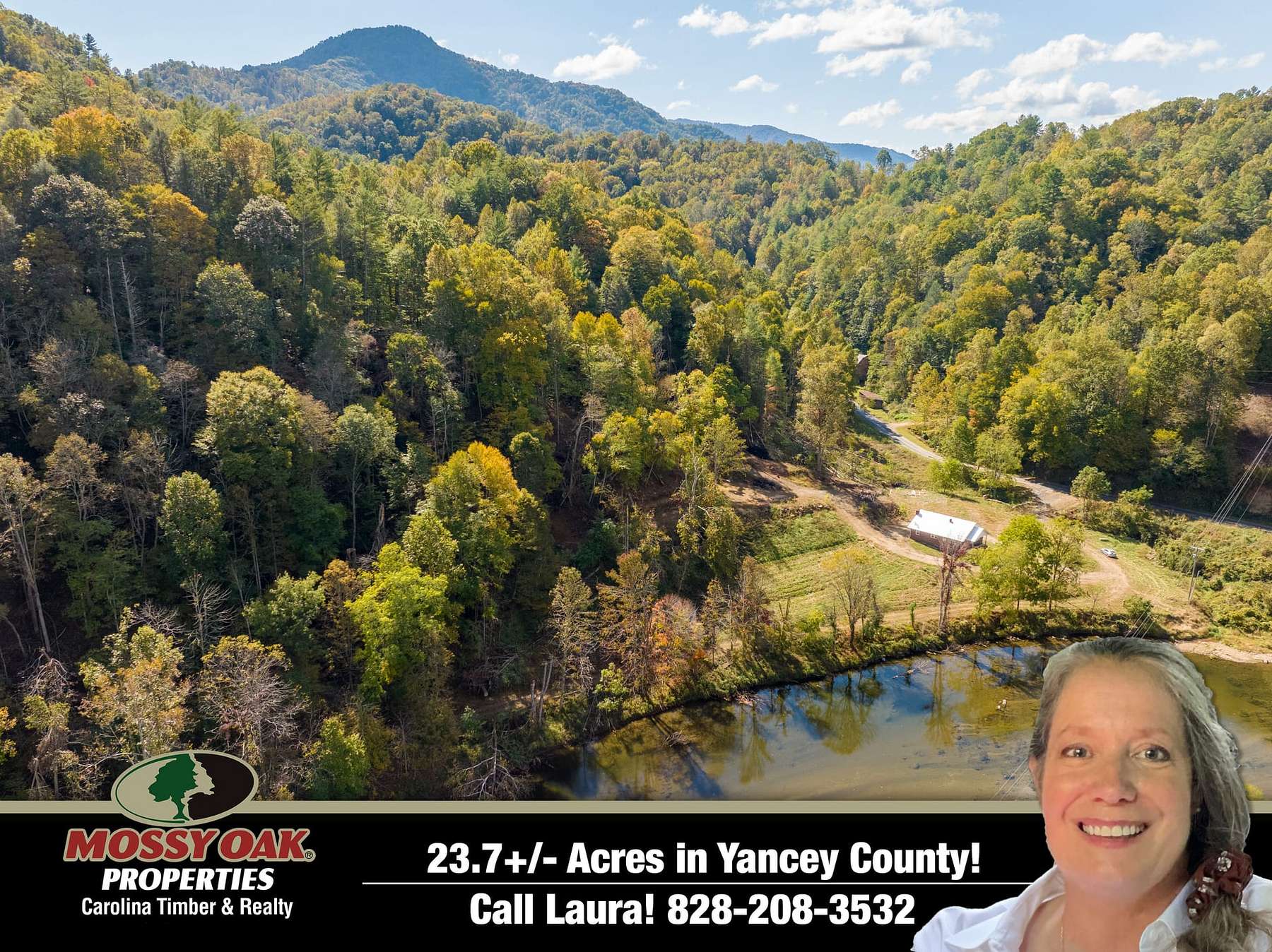 23.7 Acres of Improved Land for Sale in Green Mountain, North Carolina