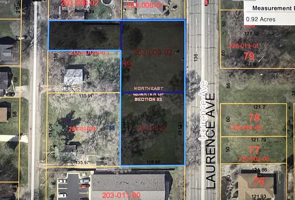 0.9 Acres of Commercial Land for Sale in Jackson, Michigan