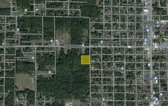 2.3 Acres of Residential Land for Sale in Pine Bluff, Arkansas